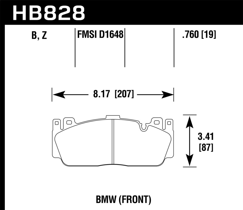 BMW M5 Brake Pad Sets - Front - Hawk Performance - HPS 5.0 - `13-`16